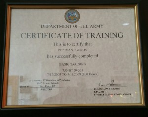 Ivan Certificate